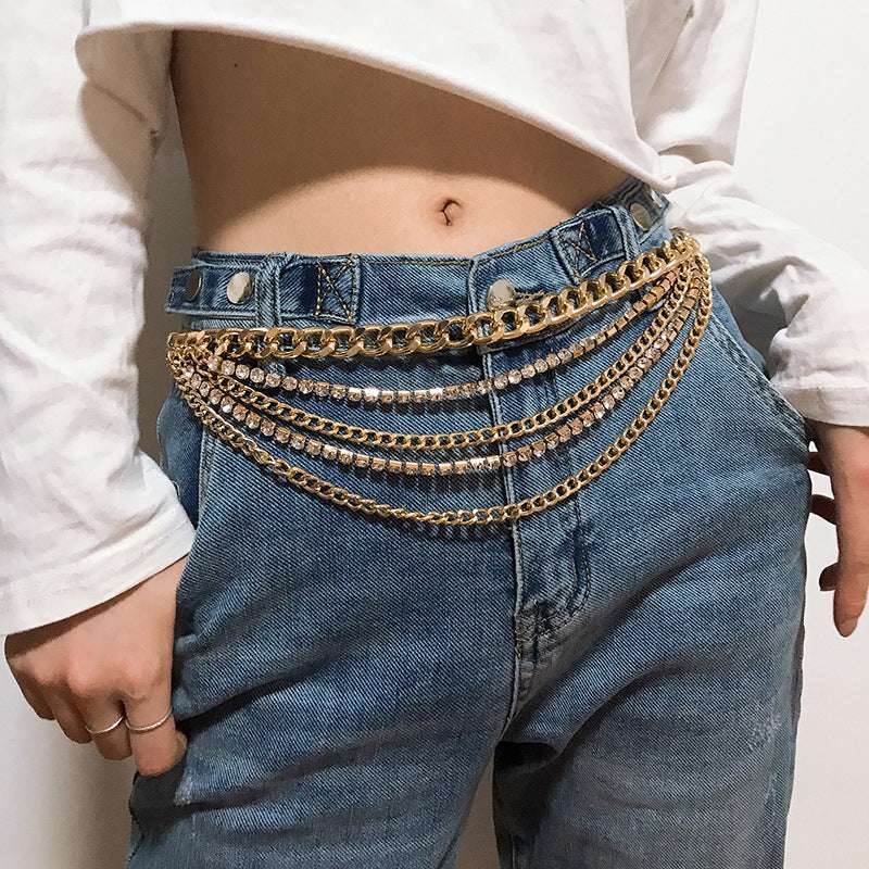 Heavy Metal Style Women’s Bicycle Trouser Pant Chain – Punk Wallet Chain