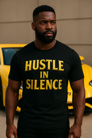 Hustle in Silence Men's Crewneck T-Shirt